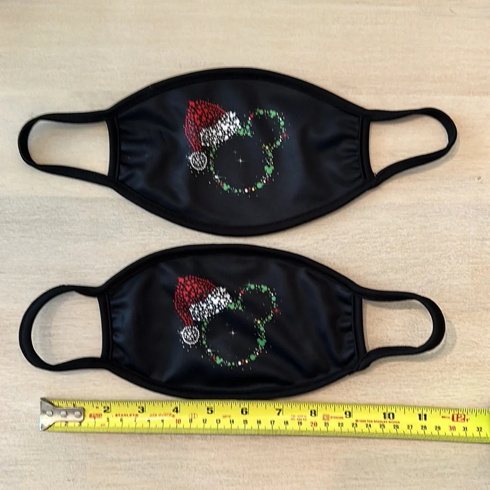 Mickey Mouse Holiday Face Coverings 2 adult 2children